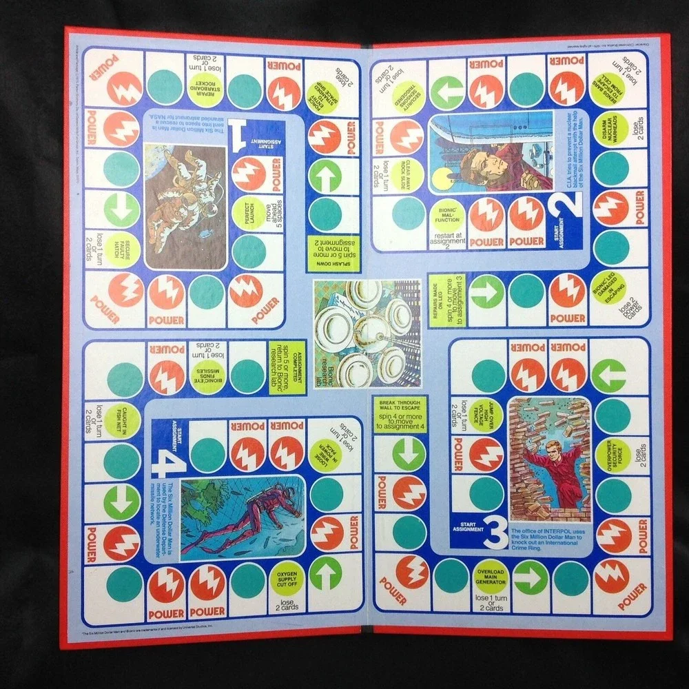 The Six Million Dollar Man Game REPLACEMENT Board Man Cave Decor Scuba Astronaut - Picture 2 of 12